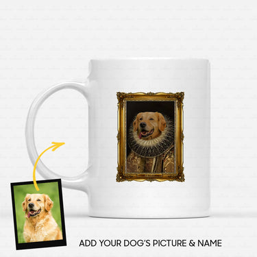 Personalized Dog Gift Idea - Royal Dog's Portrait 6 For Dog Lovers - White Mug